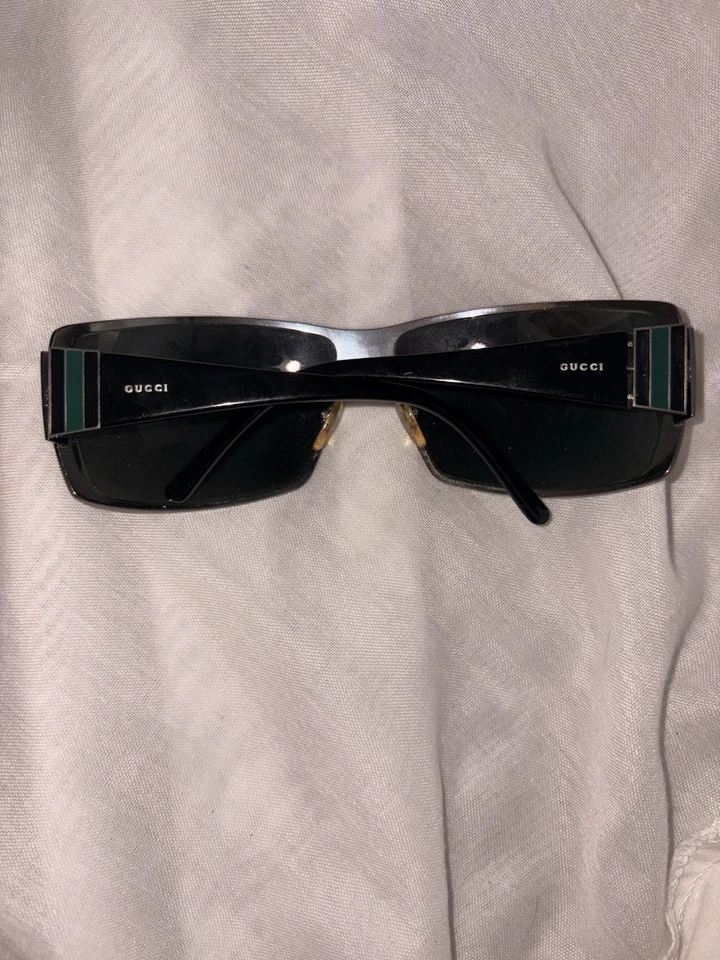 Gucci Vintage Dark Ruthenium Gray Metal Sunglasses, model GG 1821/ S - Image 3 of 4
