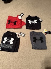 New With Tags Boys Under Armour Long Sleeve Lot Size Youth Small