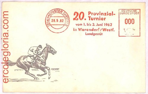 ai3871 - Germany - POSTAL HISTORY - Cover - Horse Racing - 1962 - Picture 1 of 1