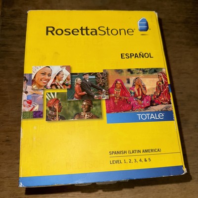 CD: Rosetta Stone Spanish/Espanol (Latin America) Level 1-5 Ver 4 V4 CD/ROM