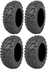 Full set of Kenda Bear Claw (6ply) 25x8-12 and 25x10-12 ATV Tires (4)