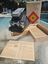 Vintage Polaroid SX-70 Model 1 Instant Land Camera Black Original Box Untested