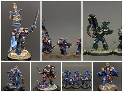Preorder Warhammer 40K  Space Marines Ultramarines  pro Painted Miniature