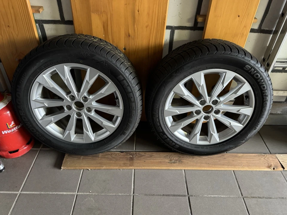 Original Audi Alufelgen 18Zoll mit Winterreifen SNOWDRAGON 235/55 R18 wie neu - Bild 4 von 4