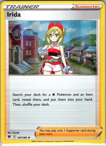 Irida 147/189 Holo Rare Astral Radiance Pokemon Near Mint