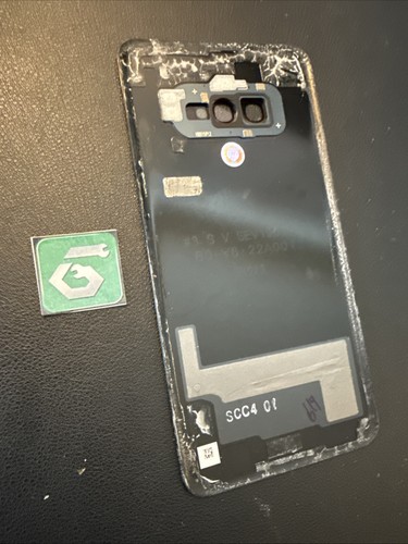 Repuesto de vidrio cubierta trasera Samsung Galaxy S10e SM-G970 genuino OEM gris prisma - Imagen 3 de 3
