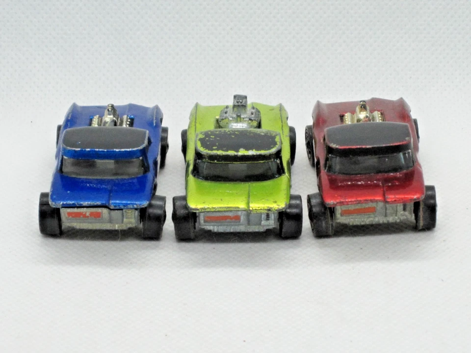 Redline Hot Wheels - Python Lot of 3 - US Antifreeze, Blue, Red - Image 3 of 4