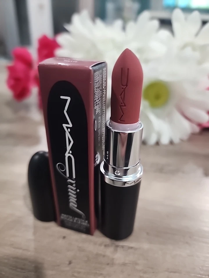 Lápiz labial mate MAC MACXIMAL 683 CAFÉ MOCHA tamaño completo 0,12 oz 3,5 g nuevo en caja envío gratuito Foto 3 de 4