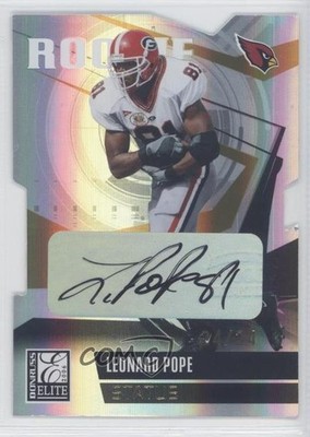 2006 Donruss Elite 24/24 Leonard Pope #184 Rookie Auto RC 0f8