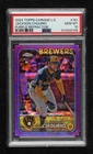 2024 Topps Chrome Logofractor Purple 215/250 Jackson Chourio PSA 10 Rookie RC