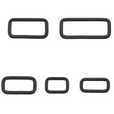 Loop Black Metal Strap Keeper Welded 16mm 20mm 25mm 30mm 40mm Pack of 1