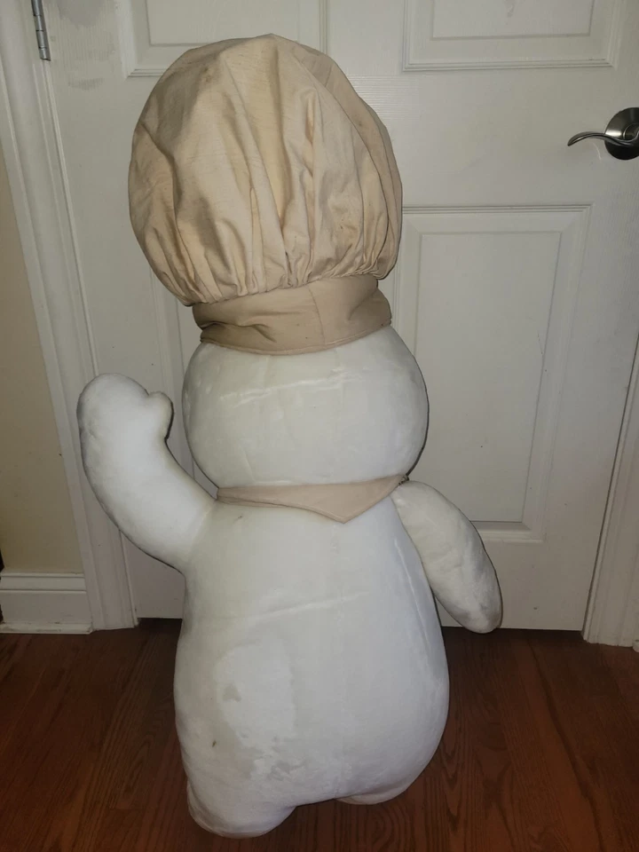 Panadero de pan de felpa gigante Pillsbury Doughboy 1998 vintage raro casi 4 pies de alto  Foto 4 de 4