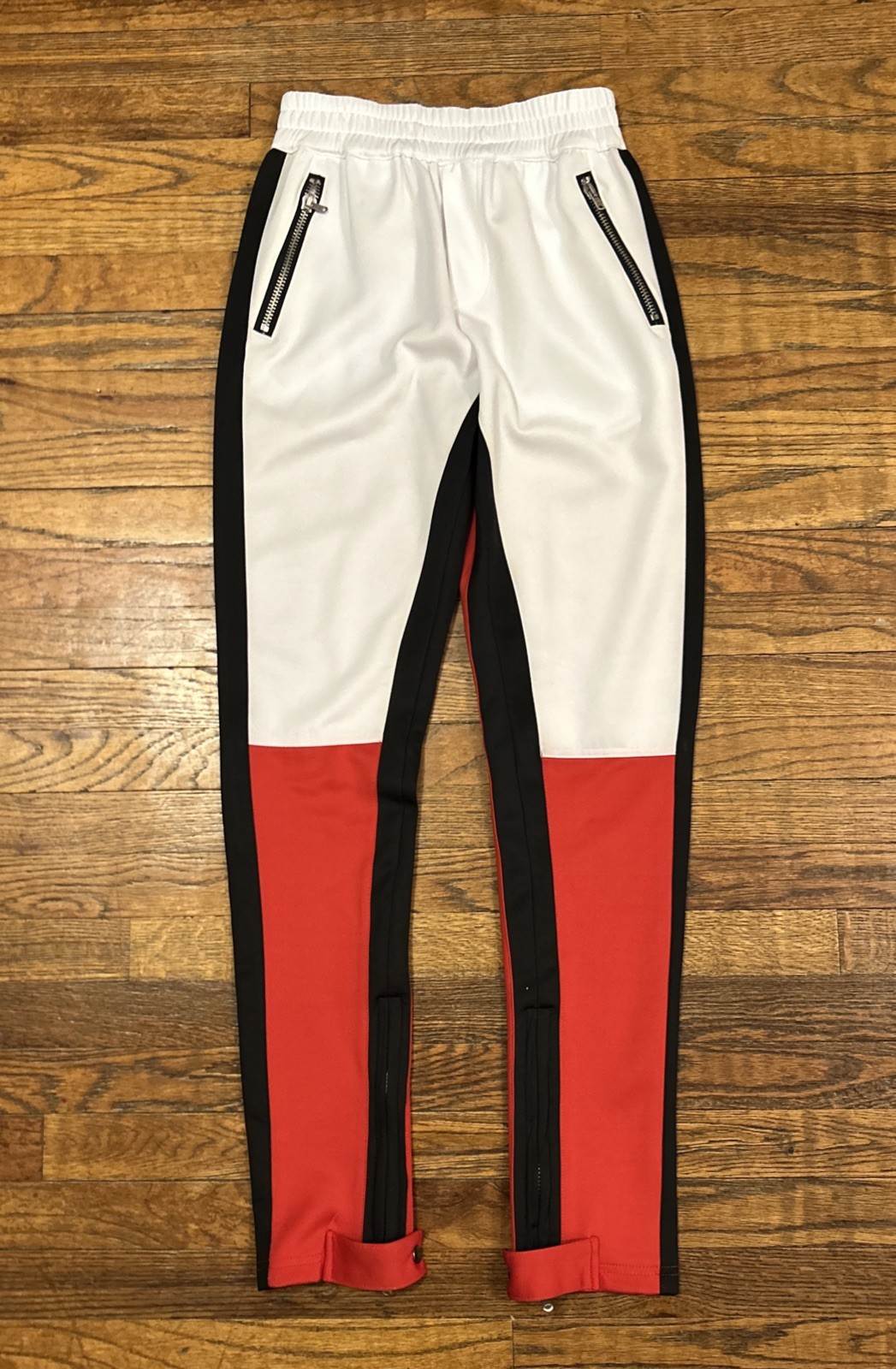 Fear Of God Fifth Collection Track Pants Size Medium Black White Red Striped USA