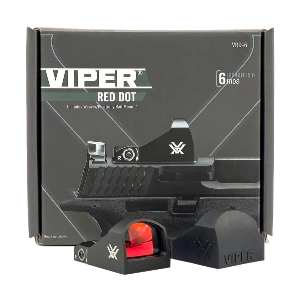 Vortex Viper 1x24 mm punto rojo 6 MOA con montaje en riel Picatinny VRD-6 Foto 2 de 4