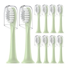 10 Pack Replacement Toothbrush Heads Compatible 10 Count Pack of 1 , Lilac