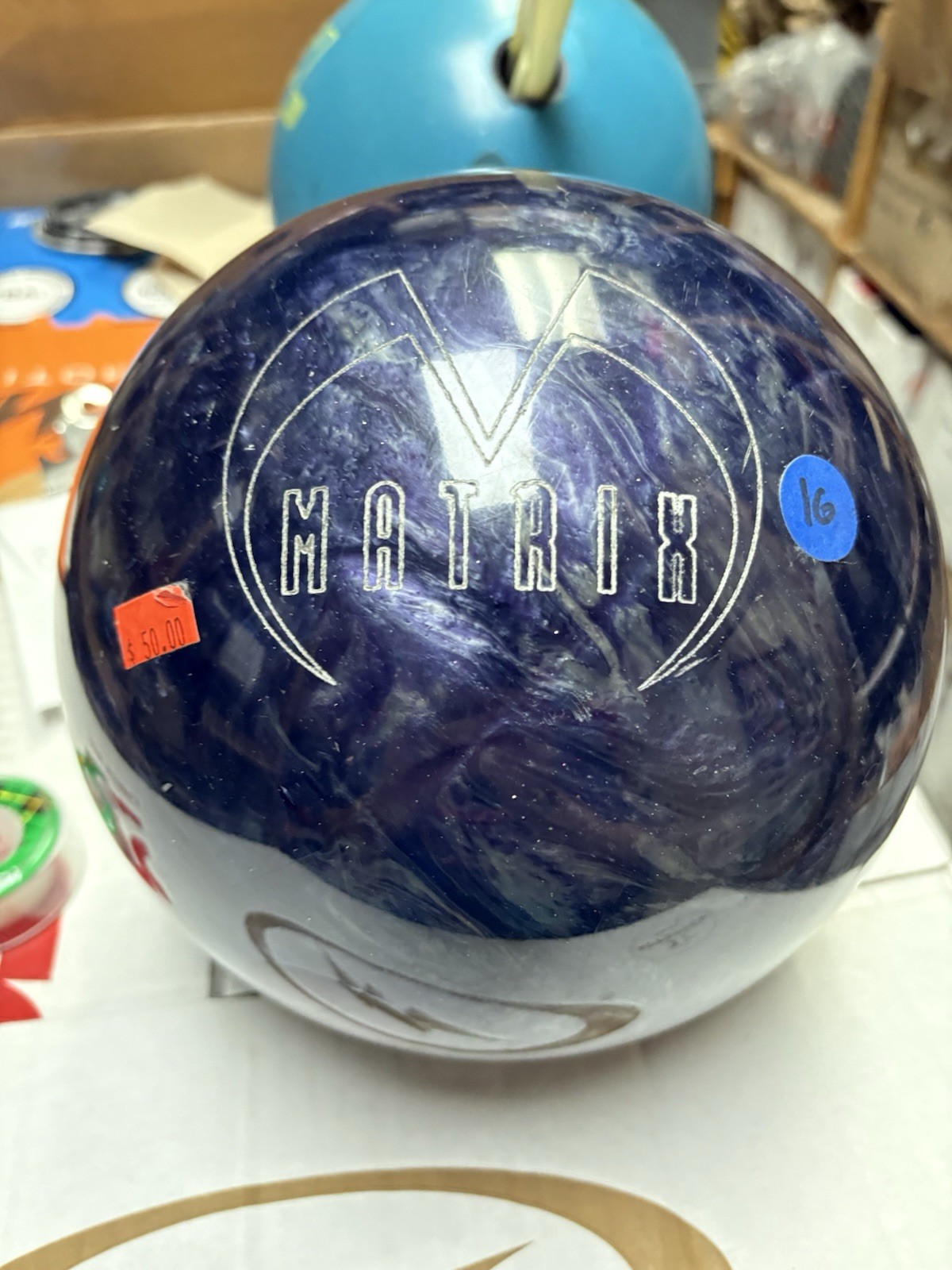 Used Ebonite Matrix Bowling Ball 16 Pounds