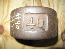 YORK Roundhead Half 40 Pound Blob Grip Number Side 1st Generation