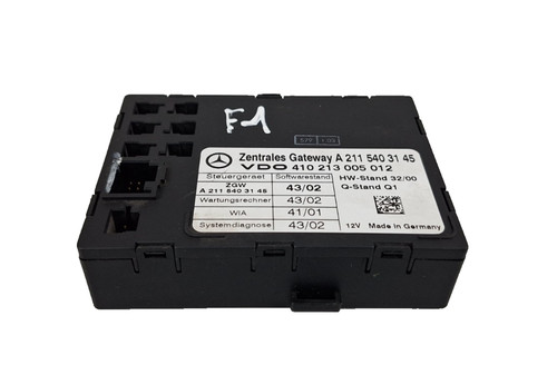 MERCEDES-BENZ E-KLASSE W211 S211 ECU Zentral Gateway Modul A2115403145 gebraucht