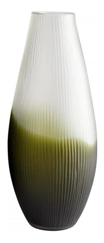 Green Benito 17.75 Inch Tall Glass Vase - Picture 1 of 1