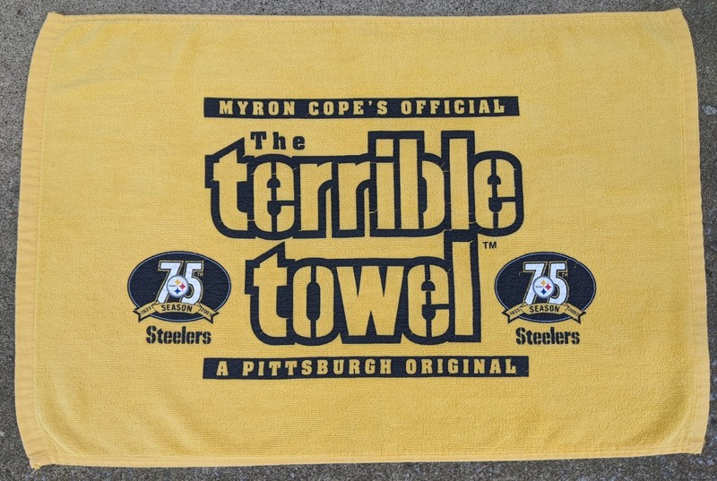 Pittsburgh Steelers 75th Season Myron Cope's Official Terrible Towel