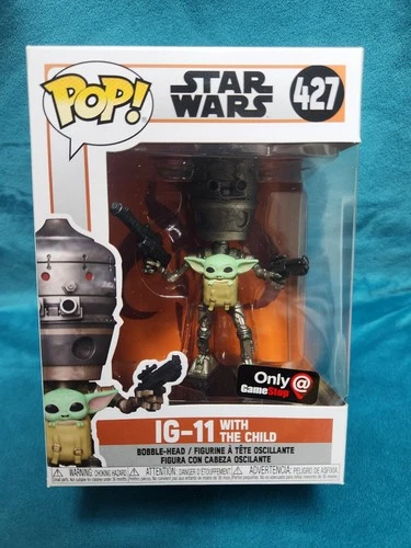 Funko Pop! Star Wars The Mandalorian 427 IG-11 with The Child Gamestop Exclusive