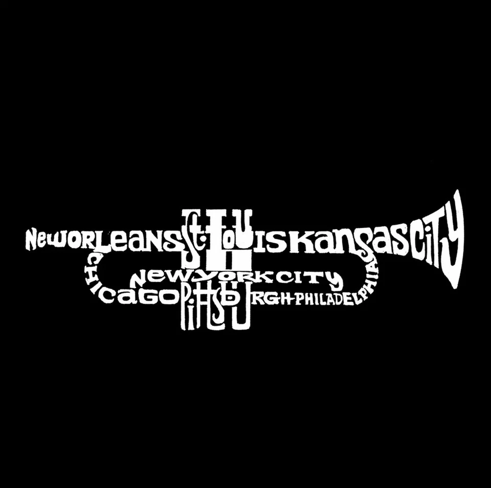 Men's Word Art T-Shirt - Trumpet Black Short Sleeve MUS - Image 2 of 2