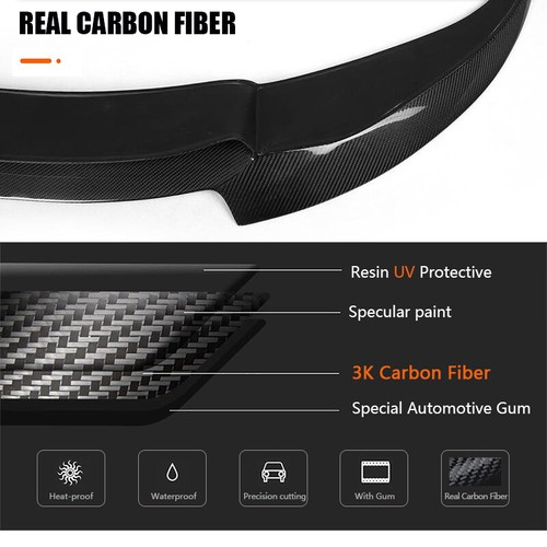 For BMW 6 Series F06 F12 F13 M6 2012-2017 Carbon Fiber Front Bumper Lip Spoiler - Afbeelding 6 van 13