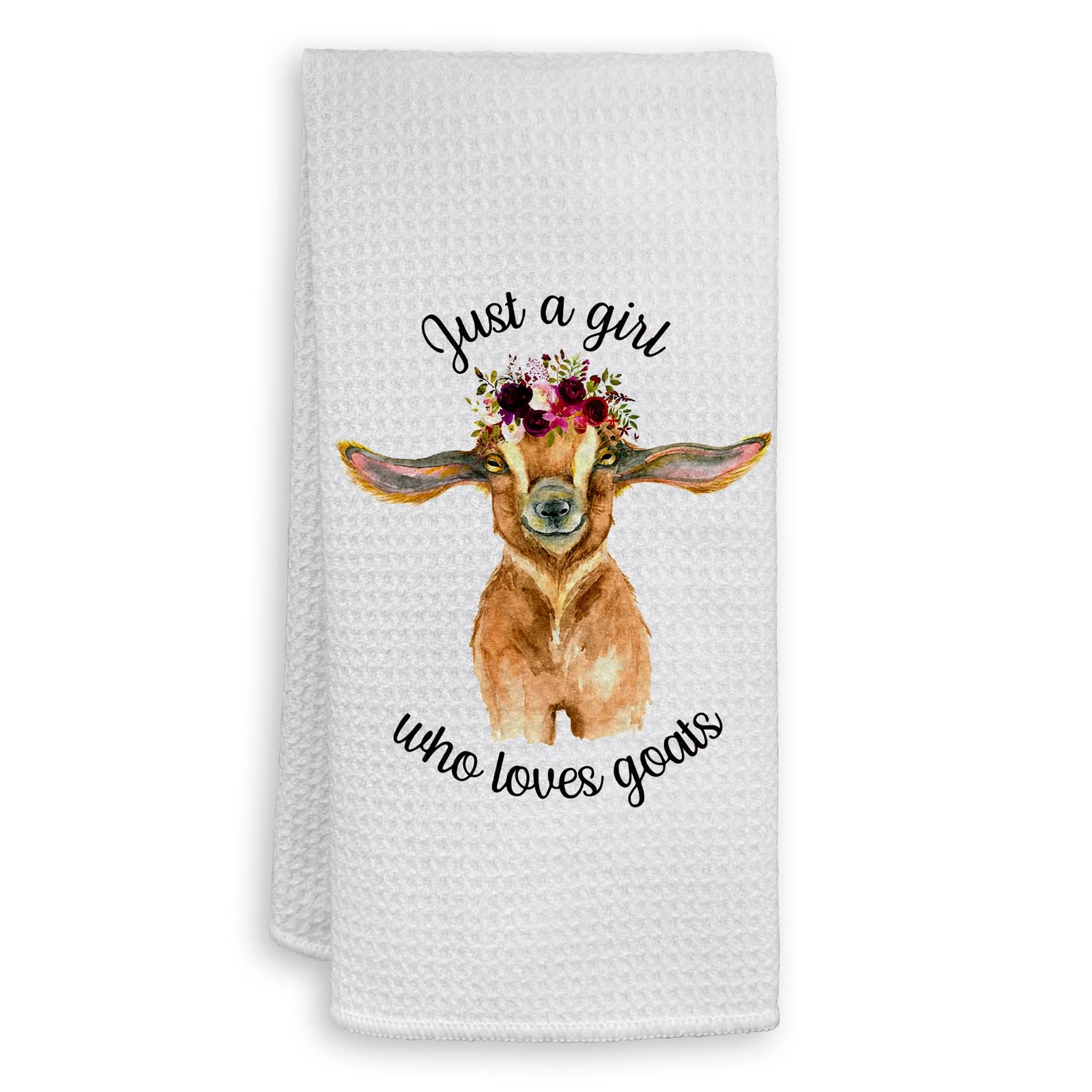 Goat Lover Farmhouse Kitchen Dish Towels 16x24 Rustic Decor