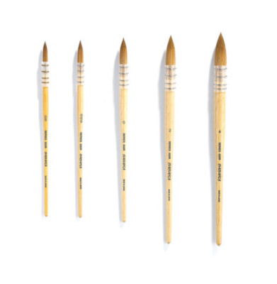 BABARA  Artist Water color / Acrylic Paint Round Brush 650R Series