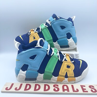 Nike Air More Uptempo GS Kaleidoscope Deep Royal FJ0693-455 Sz 7Y/Women s Sz 8.5