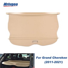 Cargo Cover For 2011-2021 Jeep Grand Cherokee Rear Trunk Shade Beige Accessory Cargo Cover For 2011-2021 Jeep Grand Cherokee Rear Trunk Shade Beige Accessory