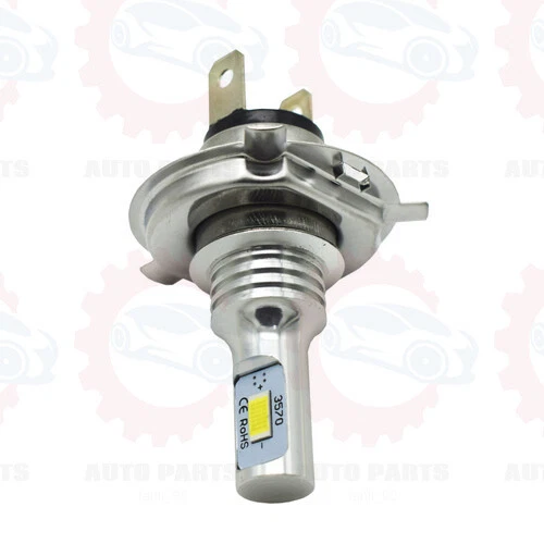 For Suzuki GSXR 1100 750 600 Motorcycle LED Headlight Kit H4 6000K White Bulbs - Image 2 of 4