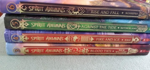 Lot of 4 Hardcover Books ~ SPIRIT ANIMALS ~ #3, 4, 5, 6 - Foto 2 di 4