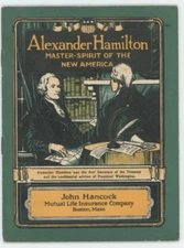 Vtg Booklet Alexander Hamilton 1922 Mutual Life Insurance Company Boston Mass