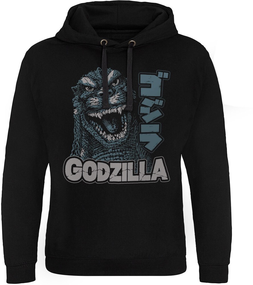 Эпическая толстовка с капюшоном Godzilla Roar черного цвета