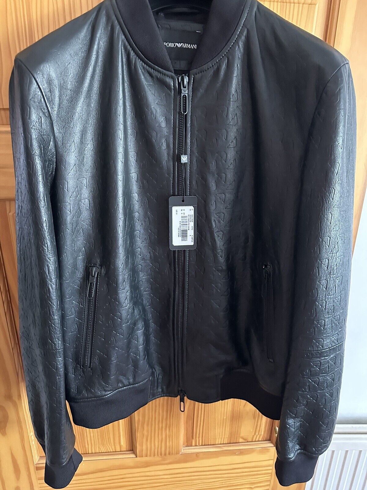 EMPORIO ARMANI DoubleZip Leather Blouson