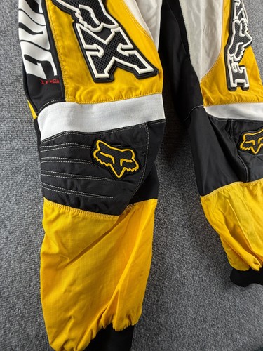 Fox Racing Pants 180 Motocross Riding Dirt Bike Padded Pants Yellow Size 34 - Picture 3 of 18