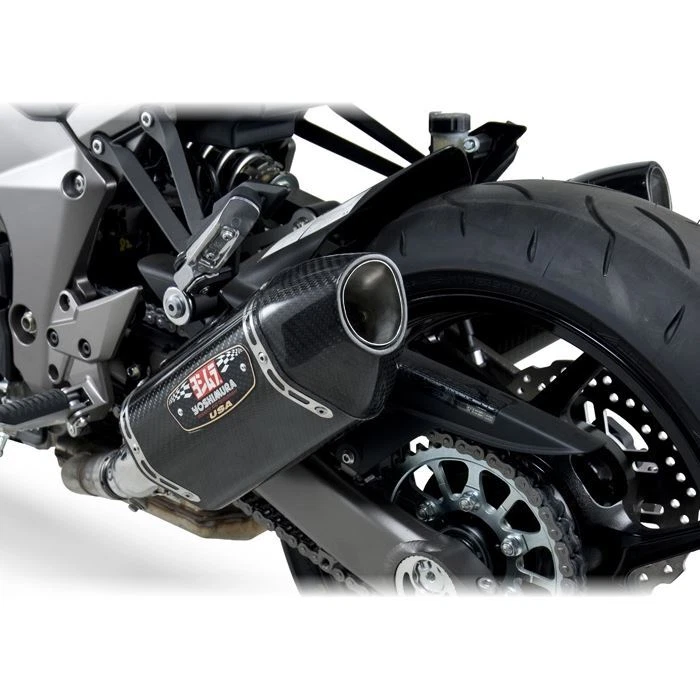 Par sin cordones de escape de carbono Yoshmira R77 Kawasaki Z1000SX 2011 - 2013 Foto 3 de 4