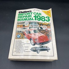 1983 Chilton’s Import Car BMW Fiat VW Mazda Service Repair Manual # 7356
