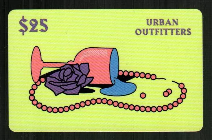 URBAN OUTFITTERS Murder Mystery Light Green 2012 Gift Card