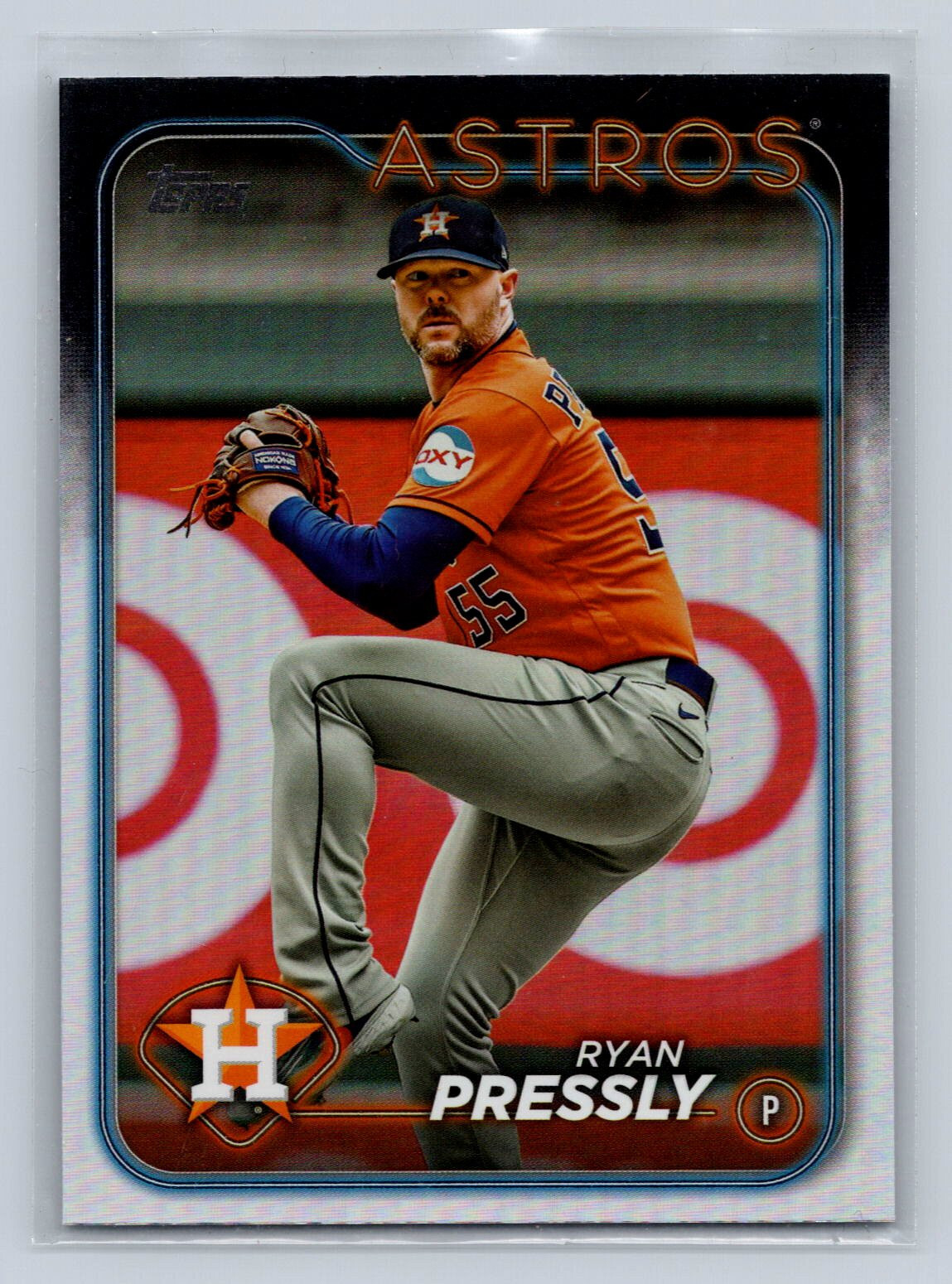 2024 Topps #331 Ryan Pressly Rainbow Foil