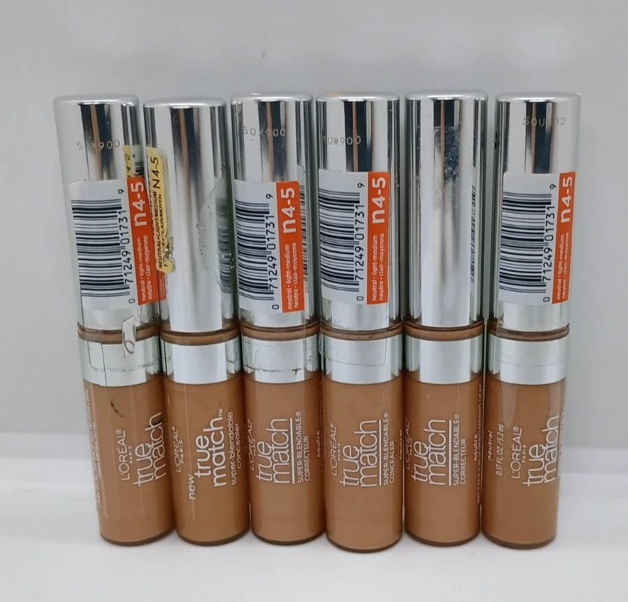 6 L'Oreal Paris True Match Super-Blendable Concealer Neutral Light-Medium N4-5