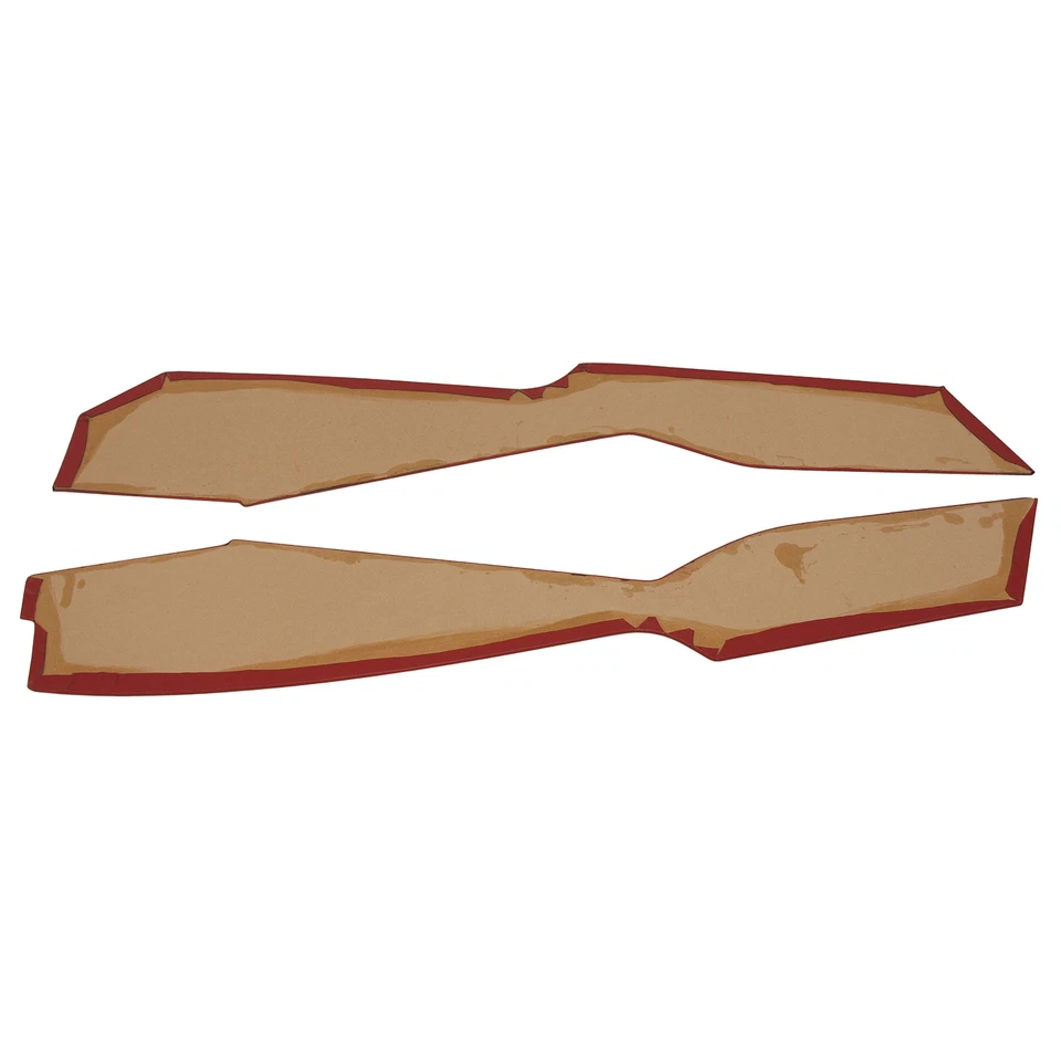 Corvette C3 Leather Console Side Panels Red 1981 Early 1981 - Image 3 of 4