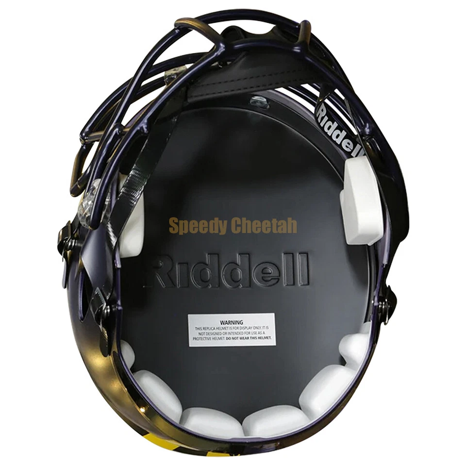 Casco de fútbol americano réplica tamaño completo Michigan Wolverines Riddell Speed Foto 4 de 4