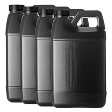 F-Style 38/400 Black 1 Gallon Bottle HDPE Jug w/ Child Proof Cap 128oz 4 pack