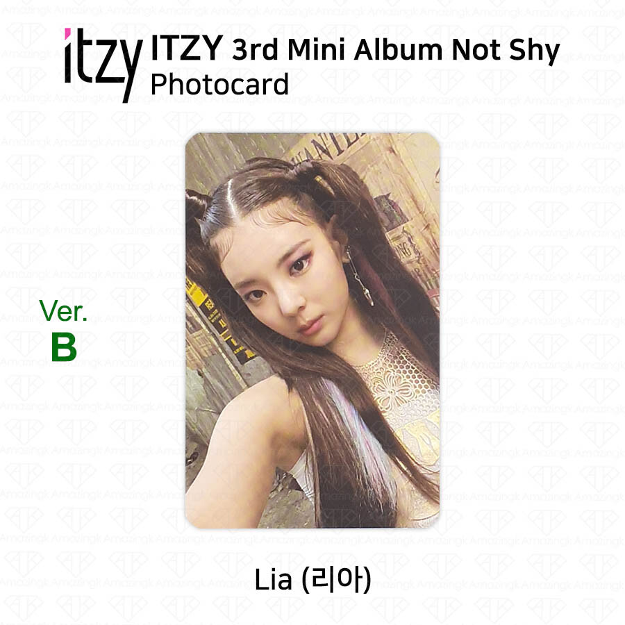 ITZY 3rd Mini Album Not Shy Photocard Verion A B C Lia Chaeryeong