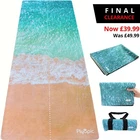 TRAVEL YOGA MAT by PLYOPIC | 3-in-1: Foldable Travel Mat, Topper and Yoga Towel