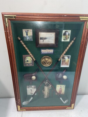 Vintage Golf History Framed Shadow Box Display . How To Hit Sand Shots