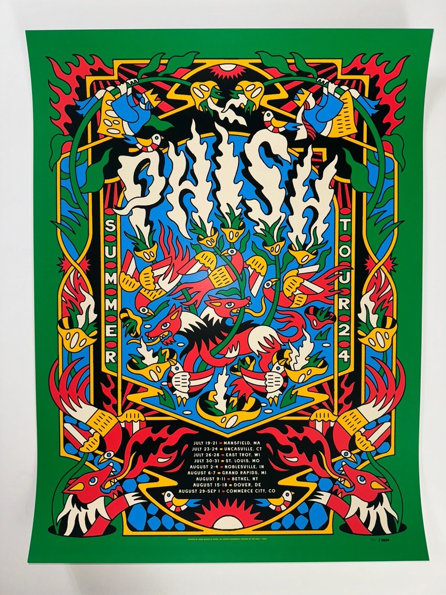 Phish Poster Summer Tour 2024 Official Silkscreen #'d X/2024