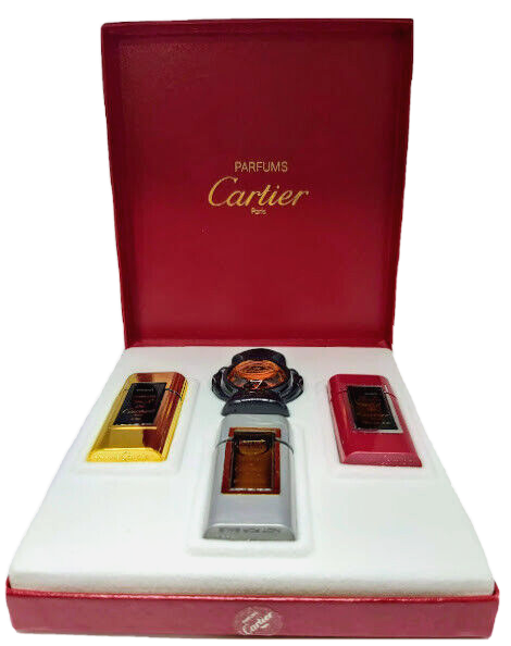 ❤️CARTIER PARFUMS MINIATURES VINTAGE 1980s NEW,IN ORIGINAL BOX